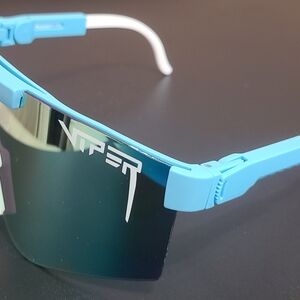 Blue Wearable Tech Glasses